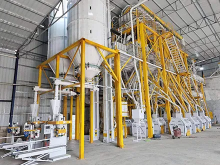 Planta de molino de harina de trigo con estructura de acero 150TPD